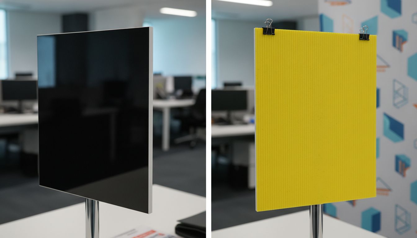 ACM panels vs corflute signs cost analysis