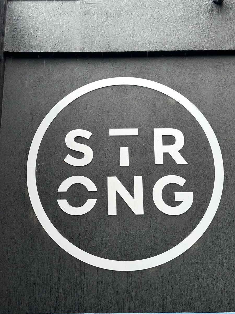 Custom ACP sign with the circular Strong logo